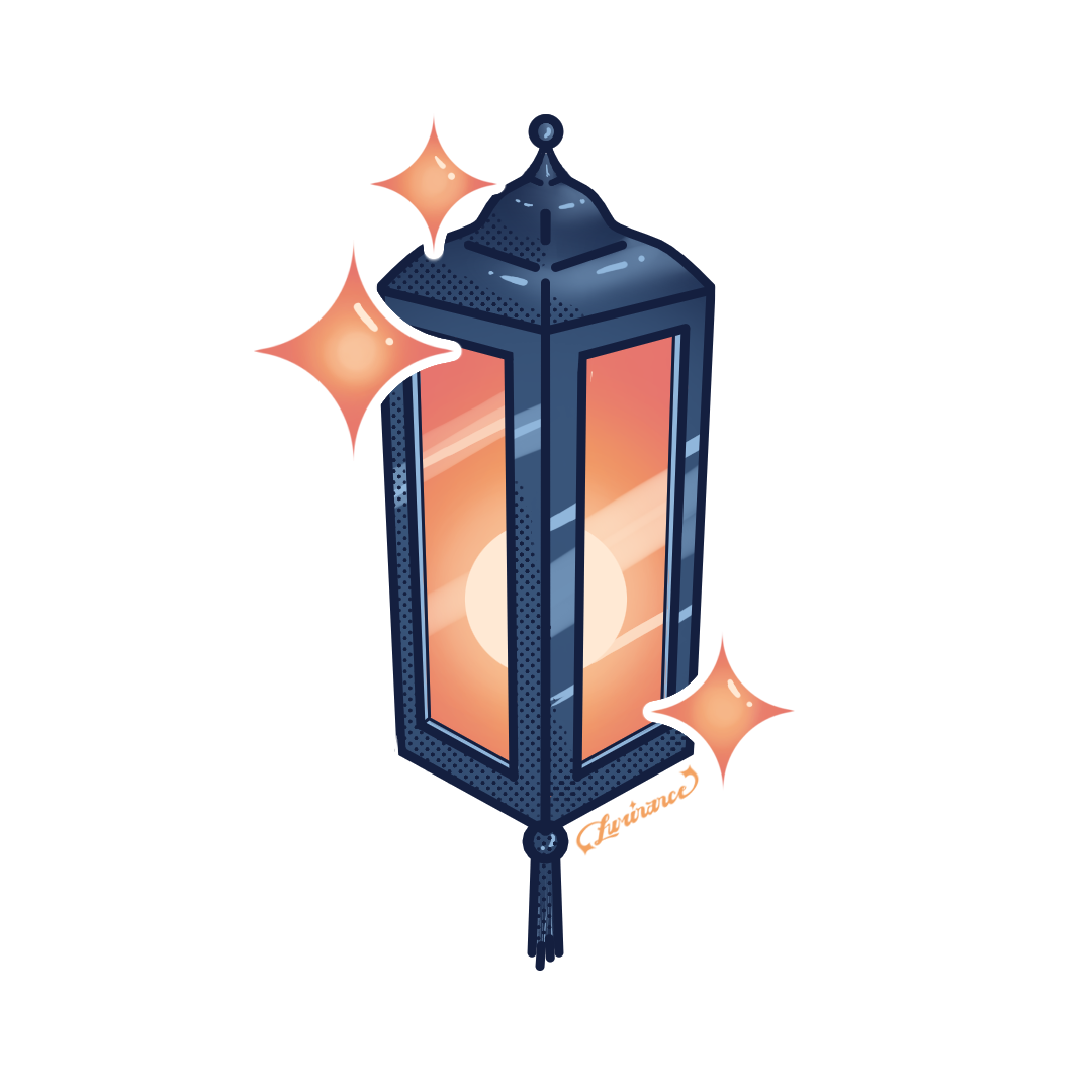 Luminance Lantern Sticker With Logo